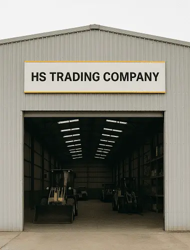 Heavy Construction Machinery in a warehouse